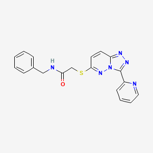N-benzyl-2-[(3-pyridin-2-yl-[1,2,4]triazolo[4,3-b]pyridazin-6-yl)sulfanyl]acetamide