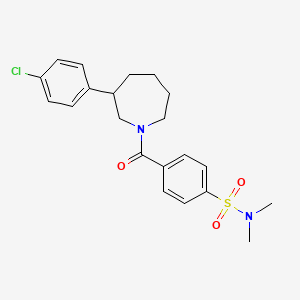 4-(3-(4-chlorophenyl)azepane-1-carbonyl)-N,N-dimethylbenzenesulfonamide
