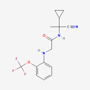 N-(1-cyano-1-cyclopropylethyl)-2-{[2-(trifluoromethoxy)phenyl]amino}acetamide