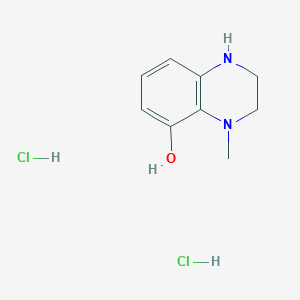 4-Methyl-2,3-dihydro-1H-quinoxalin-5-ol;dihydrochloride