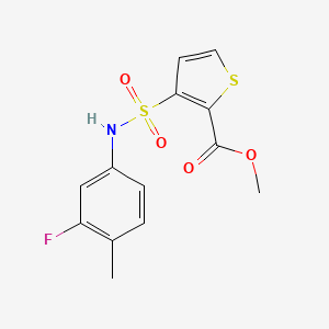 Methyl 3-{[(3-fluoro-4-methylphenyl)amino]sulfonyl}thiophene-2-carboxylate