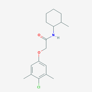 molecular formula C17H24ClNO2 B285216 2-(4-chloro-3,5-dimethylphenoxy)-N-(2-methylcyclohexyl)acetamide 