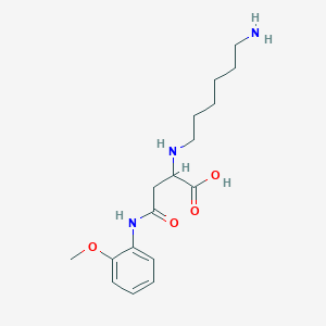 2-(6-Aminohexylamino)-4-(2-methoxyanilino)-4-oxobutanoic acid