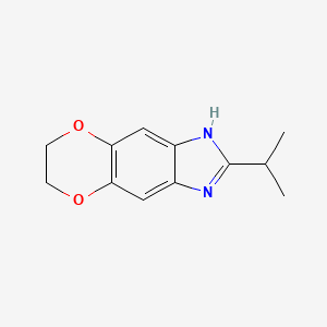2-(propan-2-yl)-6,7-dihydro-1H-[1,4]dioxino[2,3-f]benzimidazole