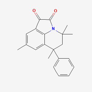 4,4,6,8-tetramethyl-6-phenyl-5,6-dihydro-4H-pyrrolo[3,2,1-ij]quinoline-1,2-dione