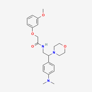 molecular formula C23H31N3O4 B2852192 N-(2-(4-(dimethylamino)phenyl)-2-morpholinoethyl)-2-(3-methoxyphenoxy)acetamide CAS No. 946217-96-5