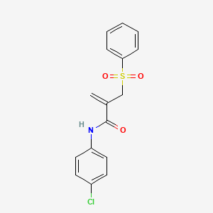N-(4-chlorophenyl)-2-[(phenylsulfonyl)methyl]acrylamide