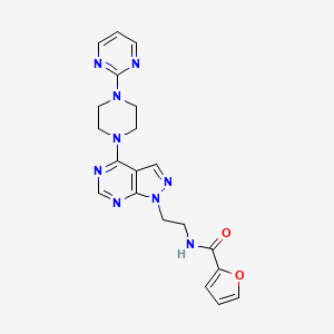 N-(2-(4-(4-(pyrimidin-2-yl)piperazin-1-yl)-1H-pyrazolo[3,4-d]pyrimidin-1-yl)ethyl)furan-2-carboxamide