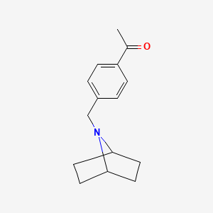 1-[4-(7-Azabicyclo[2.2.1]heptan-7-ylmethyl)phenyl]ethanone