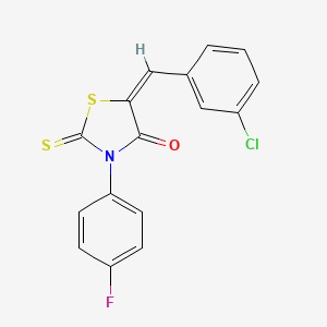 5-(3-Chlorobenzylidene)-3-(4-fluorophenyl)-2-thioxo-1,3-thiazolidin-4-one