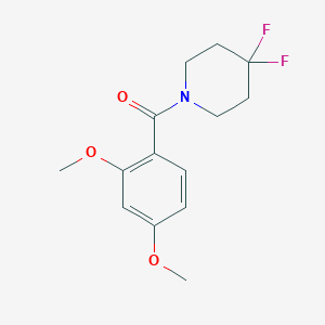 molecular formula C14H17F2NO3 B2852238 (4,4-Difluoropiperidin-1-yl)-(2,4-dimethoxyphenyl)methanone CAS No. 2322097-11-8
