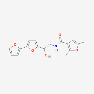 molecular formula C17H17NO5 B2852247 N-(2-{[2,2'-bifuran]-5-yl}-2-hydroxyethyl)-2,5-dimethylfuran-3-carboxamide CAS No. 2320583-06-8