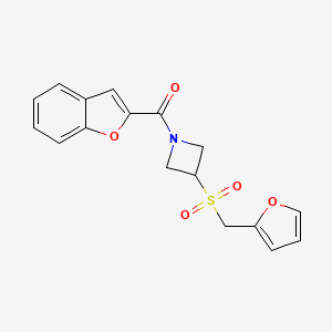 Benzofuran-2-yl(3-((furan-2-ylmethyl)sulfonyl)azetidin-1-yl)methanone