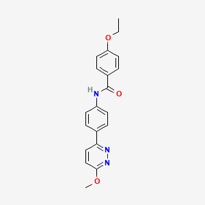 molecular formula C20H19N3O3 B2852263 4-ethoxy-N-(4-(6-methoxypyridazin-3-yl)phenyl)benzamide CAS No. 941941-12-4