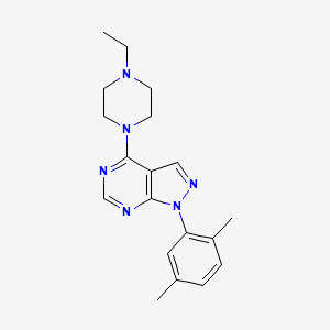 1-(2,5-dimethylphenyl)-4-(4-ethylpiperazin-1-yl)-1H-pyrazolo[3,4-d]pyrimidine