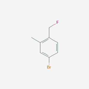 molecular formula C8H8BrF B2852266 4-Bromo-1-(fluoromethyl)-2-methylbenzene CAS No. 1824142-81-5