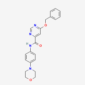 6-(benzyloxy)-N-(4-morpholinophenyl)pyrimidine-4-carboxamide