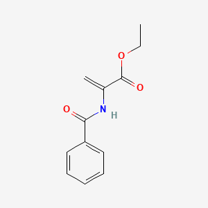 molecular formula C12H13NO3 B2852278 Ethyl 2-benzamidoacrylate CAS No. 38524-17-3