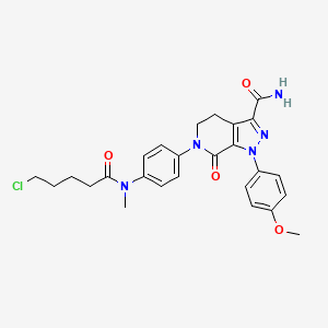 6-[4-[5-Chloropentanoyl(methyl)amino]phenyl]-1-(4-methoxyphenyl)-7-oxo-4,5-dihydropyrazolo[3,4-c]pyridine-3-carboxamide