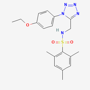 N-((1-(4-ethoxyphenyl)-1H-tetrazol-5-yl)methyl)-2,4,6-trimethylbenzenesulfonamide
