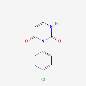 molecular formula C11H9ClN2O2 B2852318 3-(4-chlorophenyl)-6-methyl-2,4(1H,3H)-pyrimidinedione CAS No. 71814-49-8