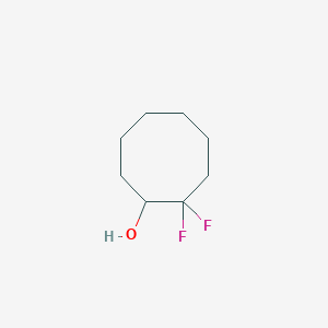 molecular formula C8H14F2O B2852330 2,2-Difluorocyclooctan-1-ol CAS No. 2230798-22-6
