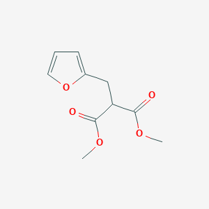 molecular formula C10H12O5 B2852337 1,3-Dimethyl 2-(furan-2-ylmethyl)propanedioate CAS No. 99187-02-7