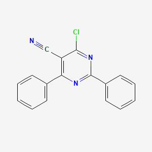 molecular formula C17H10ClN3 B2852392 4-氯-2,6-二苯基嘧啶-5-腈 CAS No. 737-53-1