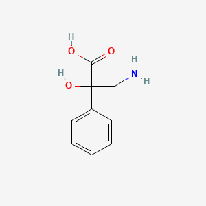 molecular formula C9H11NO3 B2852415 3-Amino-2-hydroxy-2-phenylpropanoic acid CAS No. 98996-35-1