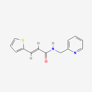 (E)-N-(pyridin-2-ylmethyl)-3-(thiophen-2-yl)acrylamide