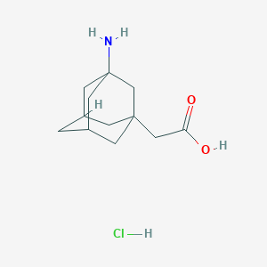molecular formula C12H20ClNO2 B2852447 2-(3-Aminoadamantan-1-yl)acetic acid hydrochloride CAS No. 75667-94-6