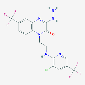 1-(2-{[3-chloro-5-(trifluoromethyl)-2-pyridinyl]amino}ethyl)-3-hydrazino-6-(trifluoromethyl)-2(1H)-quinoxalinone