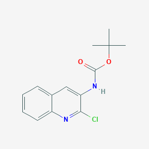 B2852475 tert-butyl N-(2-chloroquinolin-3-yl)carbamate CAS No. 742698-74-4