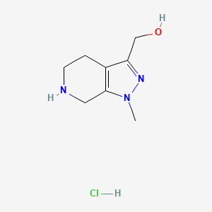 B2852485 {1-methyl-1H,4H,5H,6H,7H-pyrazolo[3,4-c]pyridin-3-yl}methanol hydrochloride CAS No. 1706452-48-3