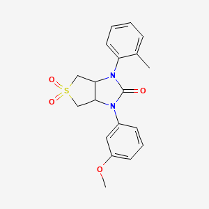 B2852488 1-(3-methoxyphenyl)-3-(o-tolyl)tetrahydro-1H-thieno[3,4-d]imidazol-2(3H)-one 5,5-dioxide CAS No. 446277-56-1