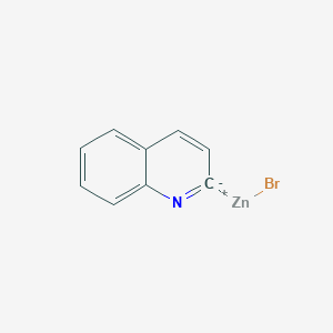 B2852496 2-Quinolylzinc bromide CAS No. 602331-29-3