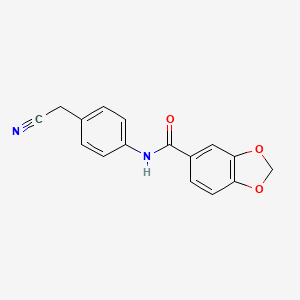 N-[4-(cyanomethyl)phenyl]-1,3-benzodioxole-5-carboxamide
