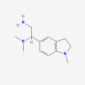 N1,N1-dimethyl-1-(1-methylindolin-5-yl)ethane-1,2-diamine