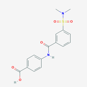 4-({3-[(Dimethylamino)sulfonyl]benzoyl}amino)benzoic acid