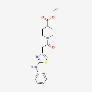 Ethyl 1-(2-(2-(phenylamino)thiazol-4-yl)acetyl)piperidine-4-carboxylate