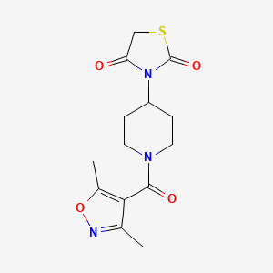 3-(1-(3,5-Dimethylisoxazole-4-carbonyl)piperidin-4-yl)thiazolidine-2,4-dione