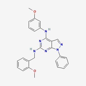 N~6~-(2-methoxybenzyl)-N~4~-(3-methoxyphenyl)-1-phenyl-1H-pyrazolo[3,4-d]pyrimidine-4,6-diamine