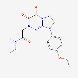 2-(8-(4-ethoxyphenyl)-3,4-dioxo-3,4,7,8-tetrahydroimidazo[2,1-c][1,2,4]triazin-2(6H)-yl)-N-propylacetamide