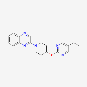 B2852543 2-[4-(5-Ethylpyrimidin-2-yl)oxypiperidin-1-yl]quinoxaline CAS No. 2380009-03-8