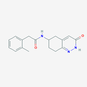 N-(3-oxo-2,3,5,6,7,8-hexahydrocinnolin-6-yl)-2-(o-tolyl)acetamide