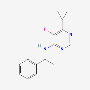 6-Cyclopropyl-5-fluoro-N-(1-phenylethyl)pyrimidin-4-amine