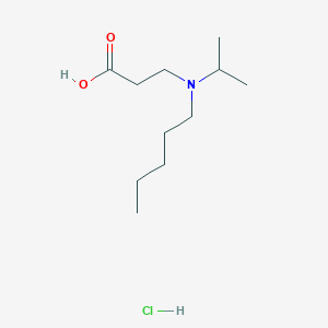 molecular formula C11H24ClNO2 B2852569 3-[Pentyl(propan-2-yl)amino]propanoic acid;hydrochloride CAS No. 1582273-18-4