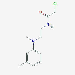 molecular formula C12H17ClN2O B2852603 2-Chloro-N-[2-(N,3-dimethylanilino)ethyl]acetamide CAS No. 2411262-52-5