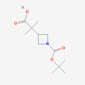 2-{1-[(Tert-butoxy)carbonyl]azetidin-3-yl}-2-methylpropanoic acid