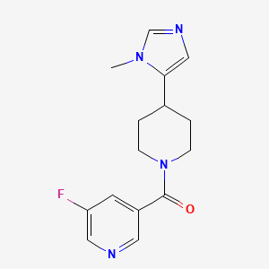 (5-Fluoropyridin-3-yl)-[4-(3-methylimidazol-4-yl)piperidin-1-yl]methanone